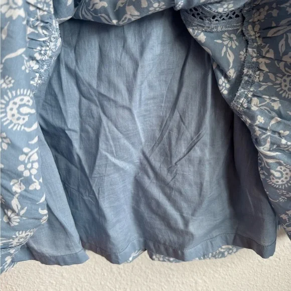 NWT Lucky Brand Lace Trim Ruffle Shoulder Flounce Floral
Mini Dress Size Large - Picture 10 of 13